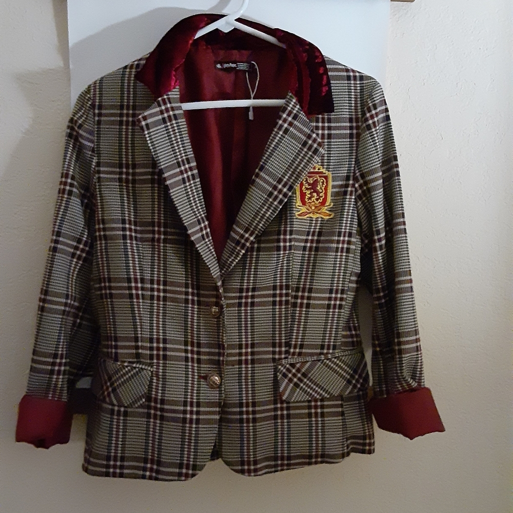 Harry Potter Gryffindor Embroidered Crest Blazer Jacket - Picture 3 of 12